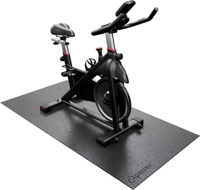Oefenapparatuur Mat - Fitness Vloerbeschermer - Bescherming Training - Schokabsorberend Geluiddempend - 36 x 72 inch - Zwart