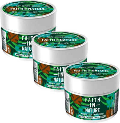 FAITH IN NATURE - Hair Mask Shea & Argan - 3 Pak