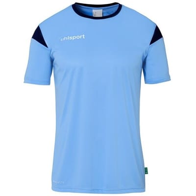 Uhlsport Squad 27 Shirt Korte Mouw Heren - Hemelsblauw / Marine | Maat: 2XL