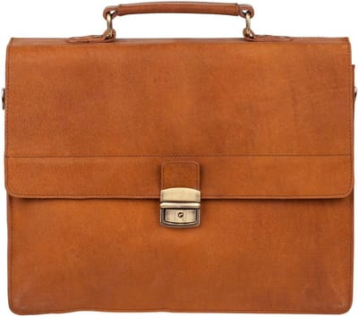 Burkely Vintage Dean Briefcase Aktetas - Cognac