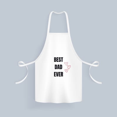 Akyol - best dad ever Keukenschort - Papa - cadeau papa - cadeau - verjaardag papa - 82 bij 71 cm