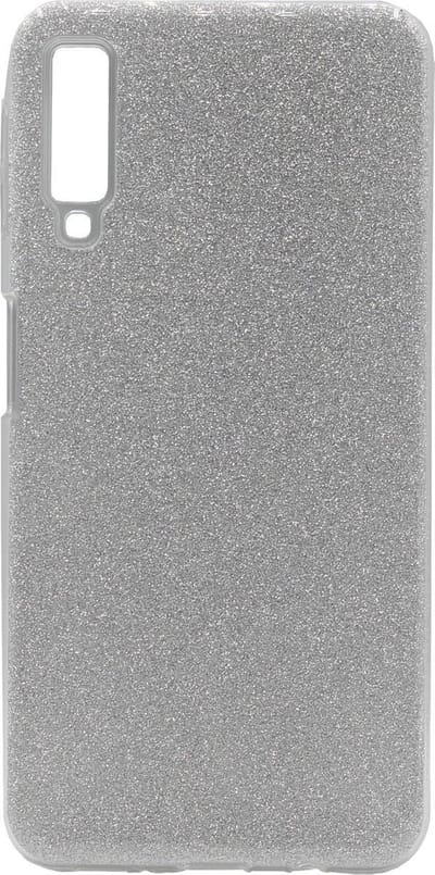 HB Hoesje Geschikt voor Samsung Galaxy A9 2018 - Glitter Back Cover - Zilver