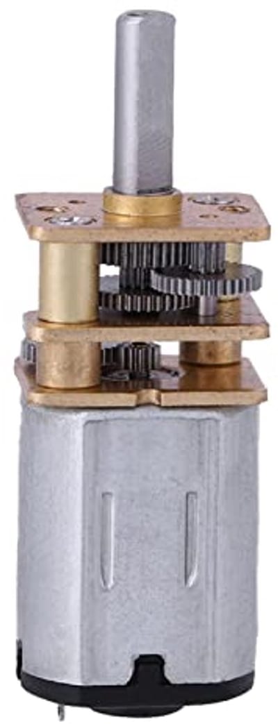 Hoog koppel DC gemotoriseerde motor 100RPM 6V micro elektrische reductiemotor met metalen versnellingsbak
