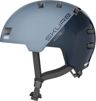 Fietshelm ABUS SKURB ACE glacier blue S - 52-56 cm - blauw - Geschikt voor gebruik op elektrische fietsen - stadsfietsen - 310 g