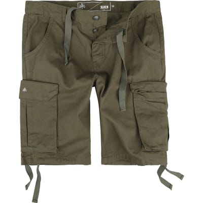 Black Premium by EMP Shorts - EMP Street Crafted Design Collection - Shorts - S tot M - voor Mannen - olijf