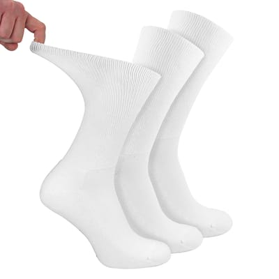 3-Pack Heren Diabetische Sportkousen | Ademend Niet-Beperkend Comfort Kousen