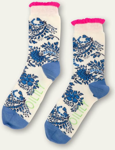 Oilily Montiel - Sokken - Meisjes - Regular Fit - Wit - 23-25