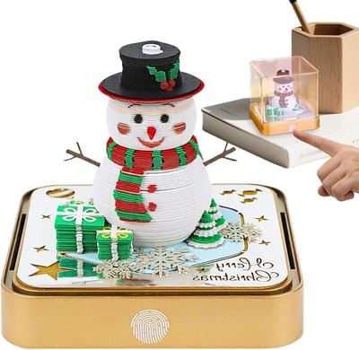 3D Kalender - Kunstkalender Notitieblok - Bureau Decoratie - Sculpturaal Papierontwerp - 98 x 98 x 88 cm - Multicolor