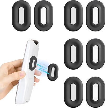 Afstandsbediening Houder Magnestisch - 4 Stuks - Zelfklevend Muurbevestiging - Wandorganizer - Remote Controll Holder - Bevestiging Voor Spullen - Ruimtebesparend - Voor ventilator, airconditioning,afstandsbediening - Zwart