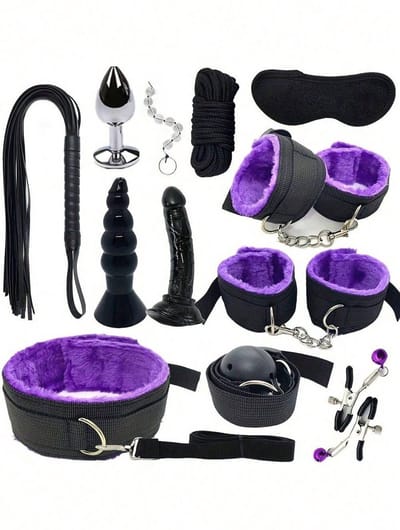 Oneay SM 11-delige seksspeelgoedset voor volwassenen, flirtset voor stellen, bondage set voor volwassenen, Valentijnsdagcadeau, kerstcadeau, seksspeelgoed