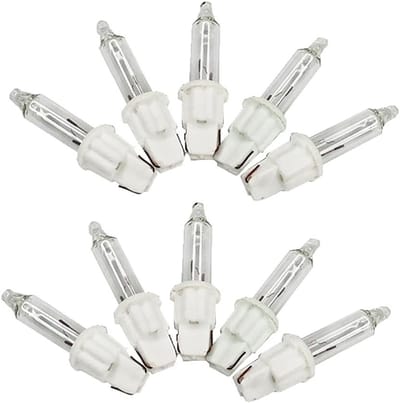 Vervangende gloeilampen voor mini-lichtkettingen, 24 V, 1,2 W, warm wit, 10 stuks, ideaal voor DIY-projecten en sfeerverlichting