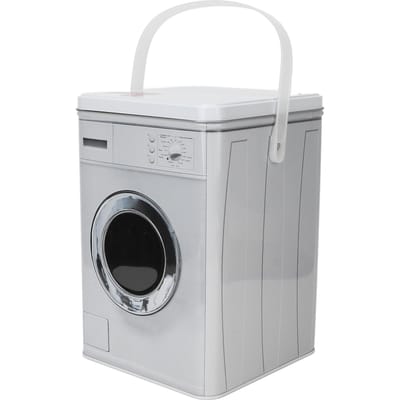Boîte de Rangement pour Poudre de Lessive Portable Mignon Rubans Papeterie Chaussettes Conteneur Organisateur avec Poignée gray