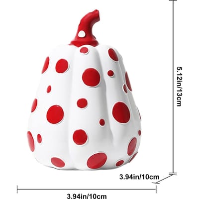 Pompoenbeeldje voor Huisdecoratie Accentstukken Woonkamer Kantoor Slaapkamer Keuken Wasruimte Huis Appartement Studentenkamer Bar Decoratie white