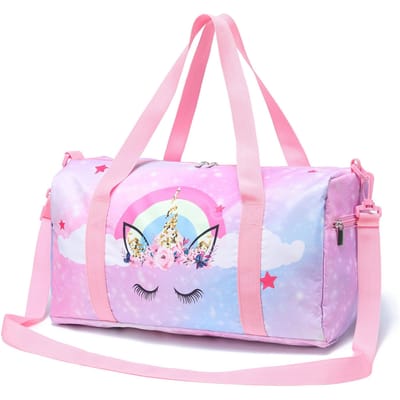 Luxe Nieuwigheid Eenhoorn Zeemeermin 3D Print Grote Capaciteit Reistassen Vatvormige Crossbody Tas Buitensporttassen Sportschool Yoga Tas