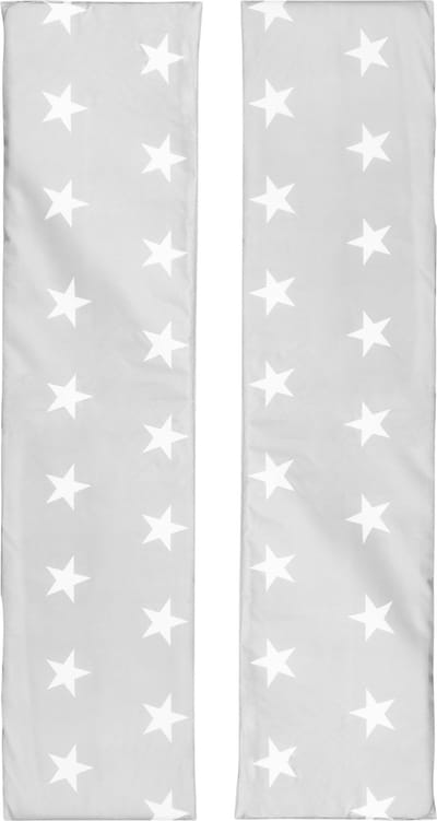 La'Moussawi ® Comfortabele Kinderzitkussenset voor Binnen en Buiten in Sterrendessin, Grijs/Wit, 2 Stuks