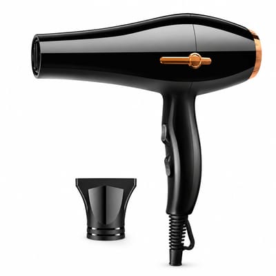 Haardroger - 1600 W - 3 snelheden en koude/warme lucht - met concentratormondstuk