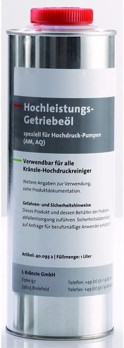 Transmissieolie - Olie voor pomp - Hogedrukreiniger onderhoud - Krachtige formule - 900g - Meerkleurig