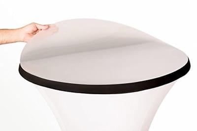 Beschermplaat voor ronde statafels - kunststof afdekplaat (Ø 68 cm)