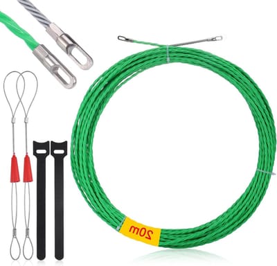 Kabeltrekker voor visband - Elektrische draaddraadtrekker - 20 meter - Communicatiekabel - Muur en vloerkanaal