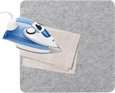 Strijkmat - Persmat Vilt - Kleding Strijken - Magnetische Stabiliteit - 20 cm - Grijs