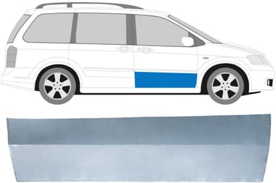 Reparatiepaneel voor deur voor Mazda MPV 1999-2006 / Rechts