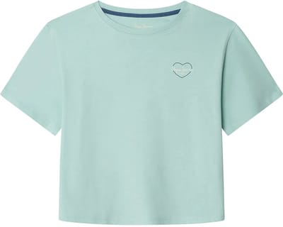 Pepe Jeans Giana T-shirt Met Korte Mouwen Groen 8 Years Meisje