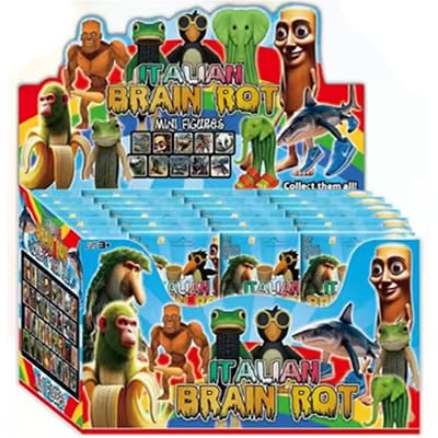 NIEUWE Blind box Italiaans Brainrot AI Dieren Tung Tung Tung Sahur Figuur Tralalelo Tralala Figuur Pop Bureauornament Cadeau