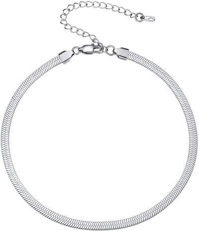 PROSTEEL Stalen/Gouden Korte Ketting voor Dames - Verstelbaar, 3mm/5mm, 32/38/46 cm