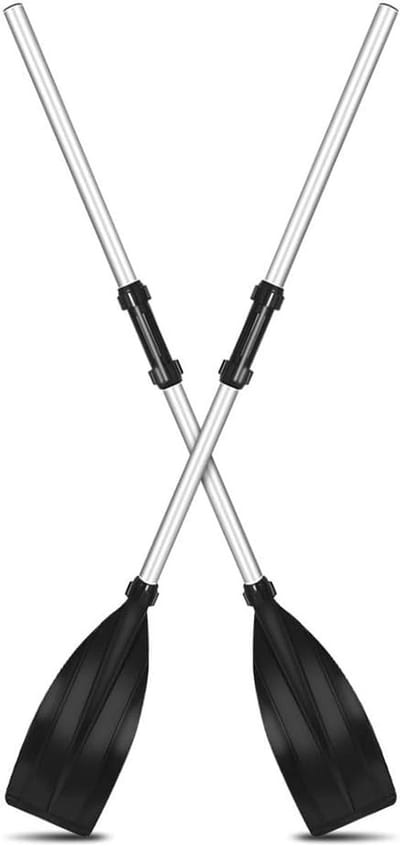 Dailygoods- Kajakpeddel 126 cm - Aluminium Peddel - Stevig/Lichtgewicht - Duurzaam - Voor Kajak/Boot - Versterkte Bladkwaliteit