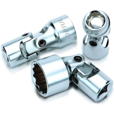 Twaalfkantige moer 3/8 TOPTUL 12k 14mm mit Gelenk