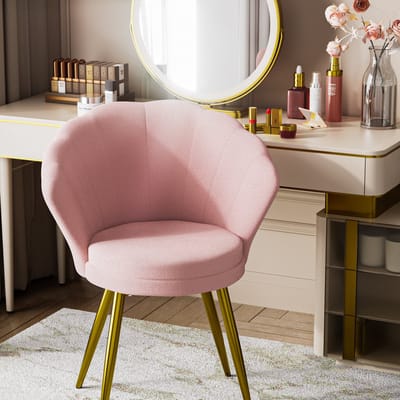 PIPIPOXER - eetkamerstoel -Velvet - Eetkamer, studeerkamer, woonkamer-Roze