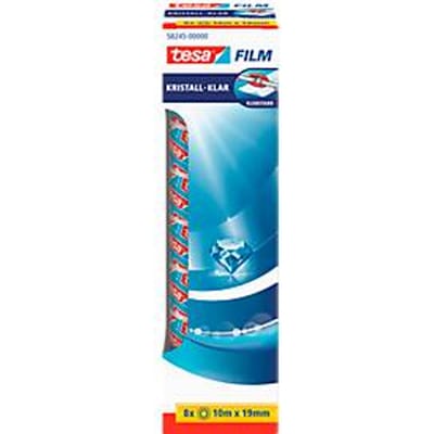 Voordeelpak: plakband glashelder van tesafilm® kristall-klar, PP-folie, B 19 mm x L 10 m, 8 rollen