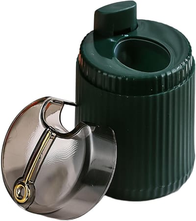 Automatische Tandenstokerbox - Tandenstokerhouder - Hygiënisch Serveren - Eén Tandenstoker Per Druk - 85 x 6 cm - Donkergroen