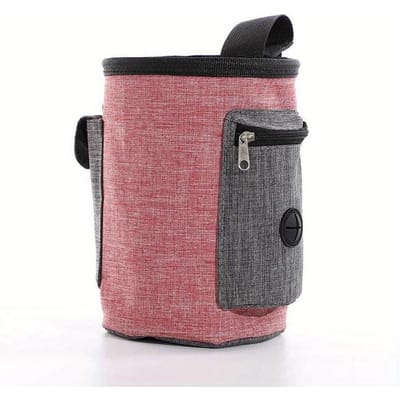 Honden Trainings Taille Tas Draagbare Buiten Poepzakjes Hondentraining Tassen Huisdier Snack Voedsel Container Puppy Snack Beloning Taille Tas rood