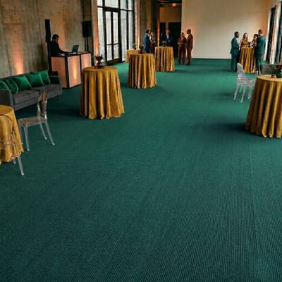FLOORDIREKT Op Maat Hemaakt Tapijt Sintra - Voor Evenementen & Beurzen - Onderhoudsvriendelijke Loper - Voor Beurzen & Evenementen - Groen - 200 x 600 cm