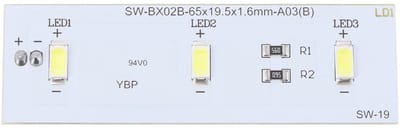 Dailygoody - Koelkast LED Strip Licht - Waterdicht - 12 x 7,9 cm - Voor Hoover en Snoep - Geschikt voor Electrolux Koelkast Vriezer - SW-BX02B