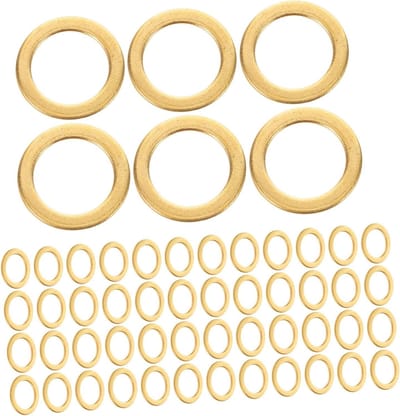 Skateboard Onderdelen - Reparatieset Ringenset - Onderhoud en Reparatie - Duurzame Aluminiumlegering - 100 Stuks - Goudkleurig