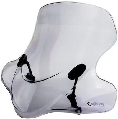Scooter Windscherm - City Touring - Bescherming Tijdens Rit - Gemaakt Van Polycarbonaat - 577 cm Hoog - Rookgrijs