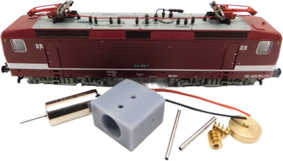 micromotor NF064C motor ombouwset voor Fleischmann BR 112, BR 112.1, BR 114, BR 143, BR 212, BR 243