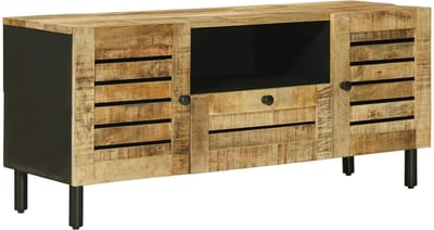 vidaXL - Opbergkasten - Naturel - 105 - x - 33 - x - 46 - cm - Massief - Mango - Hout