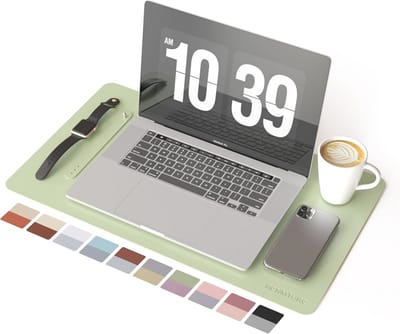 Dubbelzijdige Tweekleurige Kunstleren Bureaumat voor Desk Oorganisatie