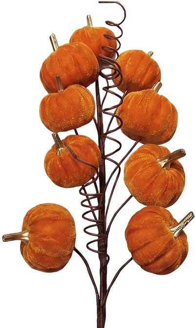 Clayre & Eef Decoratie Beeld Pompoen Oranje Kunststof