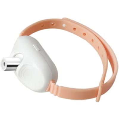 Draagbare automatische kattenspeeltjes met lichtpunt Elektrische kittenhalsband speelgoed Oplaadbare interactieve halsband voor binnenkatten roze