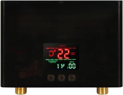 Doorstroomverwarmer - Elektrische Boiler - Direct Warm Water - Compacte Structuur - 210mm - Zwart Rose