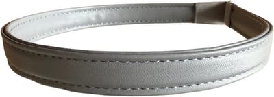 Haarband- Leer- Licht grijs- 1.5 cm- Charme Bijoux