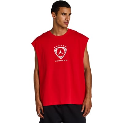Jordan Brooklyn Vesten Heren - Rood - Maat L - Katoen Jersey