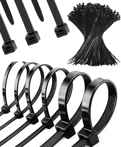 Kabelbinders 2,5x100mm – 100 Stuks Zwarte Nylon Tie Wraps – Sterke Zelfsluitende Bundelbandjes – Universeel Gebruik