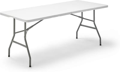 Multifunctionele Draagbare Klaptafel in Wit - Handige Opbergbare Tafel met Afmetingen 180 x 70 x 74 cm