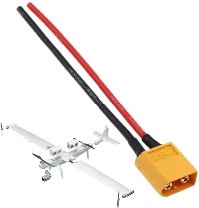Adapter Connector - Stekker Draad - Energie Overdracht - Stabiele Duurzame Verbinding - 10 cm - Zwart