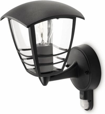 Wandlamp Buiten E27 Spatwaterdicht Zwart 60W Creeklamp Muurlamp